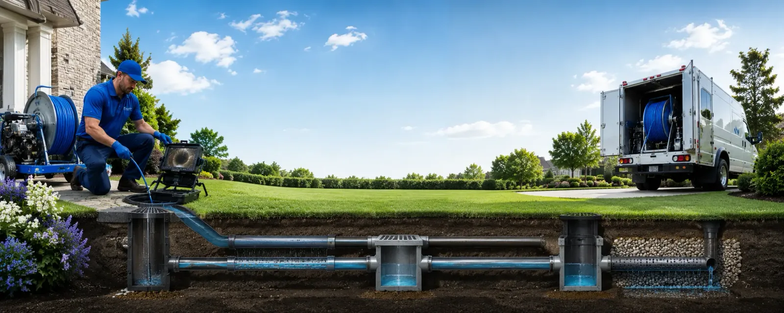 Outdoor drain cleaning information for Belmont, NY